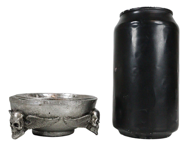 Gothic Winged Skulls Pentagramatron Supernatural Magical Talismans Trinket Dish