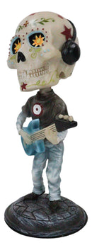 Ebros 7" Tall Day of The Dead Bobblehead Electric Bass Player Figurine Collectible