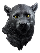 Ebros Large Black Panther Head Wall Decor Plaque 16"Tall Jaguar Wall Bust Plaque