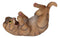 Wet Your Whiskers Drinking Brown Striped Kitten Cat Wine Bottle Holder Figurine