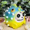 Ebros Furry Bones Puffington The Fugu Pufferfish Skeleton Figurine 2" H Furrybones Bloated Fish Ocean Aquatic Creature Costume Hooded Skull Monster Collectible Sculpture Decorative Toy