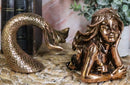 Ebros Rose Gold Dreaming Siren Mermaid2 Piece Parts Body and Tail Statue 5" H