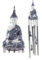 Feng Shui Buddhism Buddha Amitabha Meditating In Mudra Figurine Wind Chime Decor