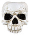 Gothic Angel Of Hades Ram Horned Skull With Nude Winged Redemption Figurine