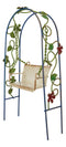 Enchanted Garden Decorative Metal Arbor Swing Mini Fairy Garden Figurine