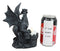 Ebros Fire Dragon Perching On Castle Fortress Turret Tea Light Candle Holder Statue 7"Tall Fantasy Faux Stone Gothic Dungeons And Dragons Candleholder Decor Medieval Renaissance Age of Kings Sculpture