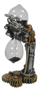 Chronos Time Warp Steampunk Robotic Cyborg Hand Gearwork Clockwork Sand Timer