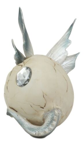 June Birthstone Dragon Egg Statue 5"Tall Alexandrite June Birthday Gem Dragon - Ebros Gift