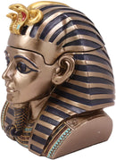 Ebros 5.5 Inch Tall Ancient Egypt King Tut Head Box Pharaoh Keepsake Trinket Jew - Ebros Gift