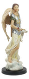 Ebros Catholic Church Archangel Saint Gabriel Statue 12.25" Tall Angel Messenger of God Holding The Scroll Revelation of Gabriel Decorative Figurine