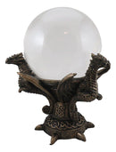 Celtic Guardian Leviathan Trinity Dragon Meditation Gazing Ball Wicca Figurine