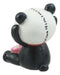 Ebros Furry Bones Panda Figurine 2.5"H Adorable Voodoo Skeleton Furrybones Pandie