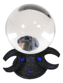 Ebros Neopagan Sacred Moon Triple Goddess Glass Gazing Ball Figurine 6.5" H
