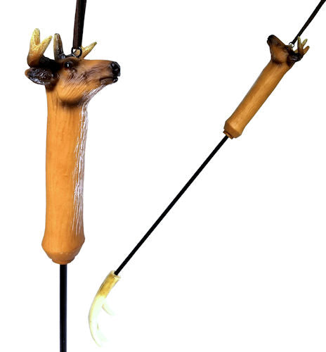 Whitetail Stag Deer Antler Long Reach Hand Back Scratcher Wall Hanging Figurine