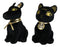 Egyptian Gods Anubis Jackal Dog And Bastet Cat Plush Toys Set Of 2 Stuffed Dolls