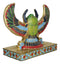 Egyptian Beautiful Golden Winged Scarab Amulet Ankh Symbol of Rebirth Figurine