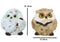 Wise Academic Forest Snowy Owls & Chicks Figurine Set Small Collectibles