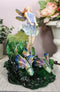 Surfer's Dream Josephine Wall Statue Ocean Fairy Riding Rainbow Fish Chariot