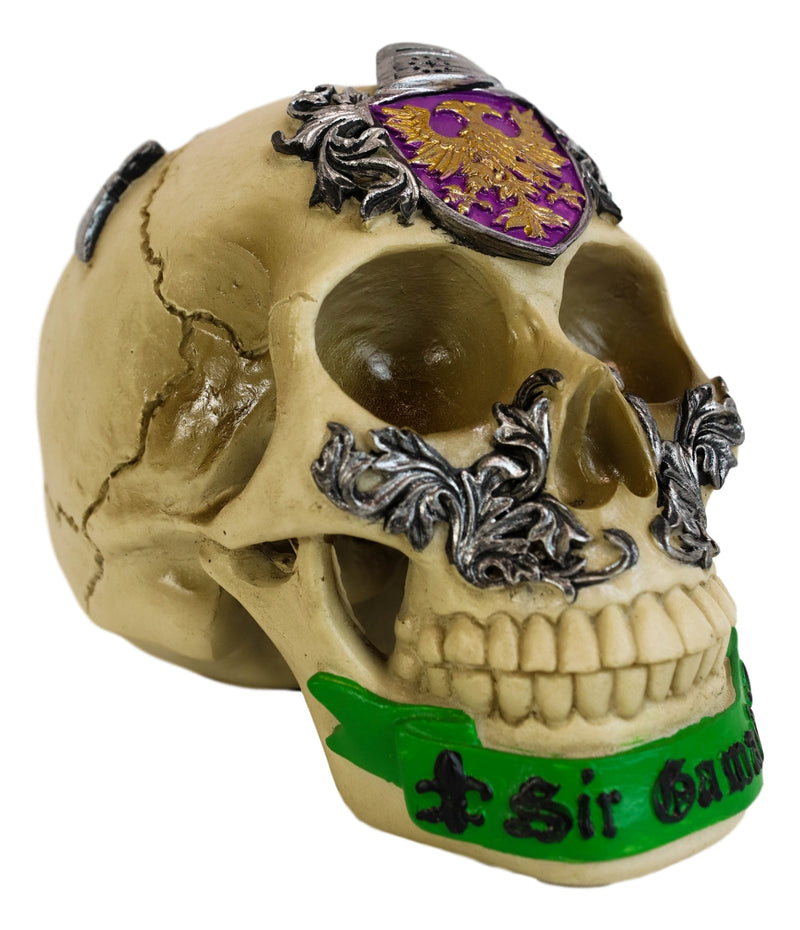 Matter Britain King Arthur Roundtable Knights Sir Gawain Greenman Skull Statue