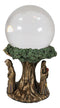 Triple Goddess Mother Maiden Crone With Celtic Tree Of Life Scrying Gazing Ball