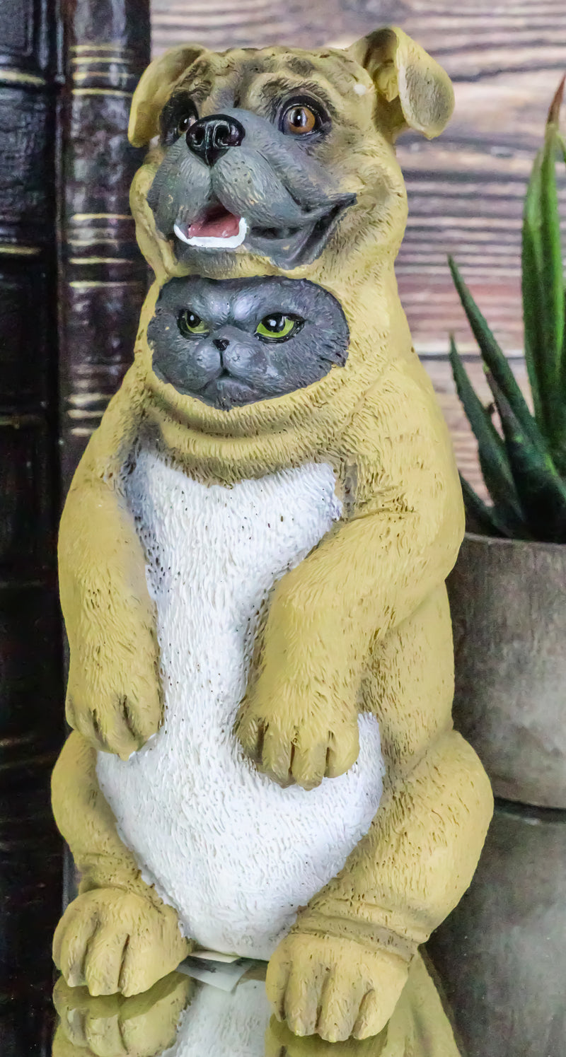 Trickster Dupers Collection Feline Kitty Cat Disguising As A Guard Dog Figurine