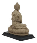 Meditating Buddha Shakyamuni On Lotus Throne Altar Statue 6"H On Wooden Pedestal