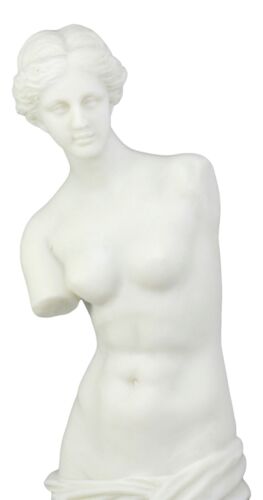 Large Classical Greek Goddess Venus De Milo Figurine 17.5"H Louvre Museum Decor