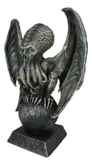 High Priest Great Old Ones Call of Cthulhu Sitting On Earth Globe Orb Figurine