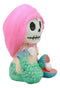 Ebros Little Mermaid Furrybones Figurine Small 2.75 Inch Tall Furry Bones Skeleton Decor Statue