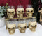 Ebros Grinning Skull Shot Glass Set of 6 Altar of Skulls Skeleton Ossuary Skull