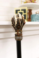 Ebros Steampunk Skeleton Hand Grasping Eye Gears Swagger Stick Cane Staff 38" L
