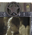 Rustic Western Country Farmhouse Lone Star Cowboy Boots 6X4 Picture Frame