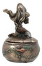 Ebros Mermaid Sitting On Oyster Sea Shell Small Jewelry Decorative Trinket Box