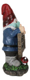 Health Freak Mr Gnome Wearing Protective Face Mask By 'Wear Mask' Sign Figurine