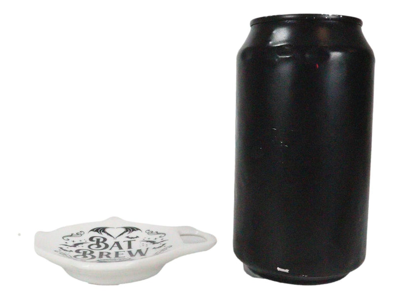 Pack Of 2 Wicca Bat Brew Cauldron Porcelain Tea Spoon Or Bag Rest Petite Plate