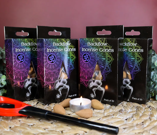 Backflow Incense Cones Pack of 20 Jasmine Scent For Backflow Incense Burners