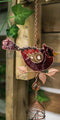 Ebros Gift Stained Glass Red Cardinal Bird Copper Metal Wind Chime 24.25"Long Resonant Outdoor Patio Garden Decor Accessory