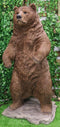 Ebros Giant Size Forest Wildlife Realistic Standing Brown Grizzly Bear Statue More Than 4' Feet Tall Rustic Cabin Lodge Hunter Decor Bears Figurine Gallery Quality Home and Patio Decorative Sculpture