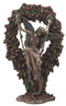 Ebros Faux Bronze Sheila Wolk Angel Gatekeeper Statue 10.5"Tall