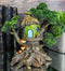 Ebros Forest Ent Greenman Cottage Green Hut Tree House Statue With Mushroom Conk Steps