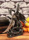 Large Dreamwork Fantasy Obsidian Dragon Statue With Fire Dagger Letter Opener