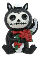 Furrybones Valentines Odo The Skunk Red Roses Skeleton Monster Ornament Figurine