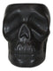 Pack Of 2 Black Ceramic Day Of The Dead Ghastly Skull Planter Bowl Pot Figurine