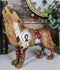 Tribal Warpath Native Howling Wolf Totem Spirit Figurine Collection 6.25"L