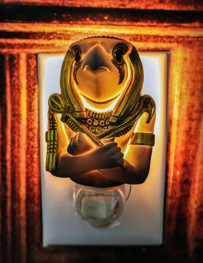 Ancient Egyptian God of the Sky And War Horus Wall Plug In LED Night Light Decor