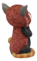 Sinister Pets TeeHee Grinning Red Panda Figurine 4"Tall Whimsical Comical Animal
