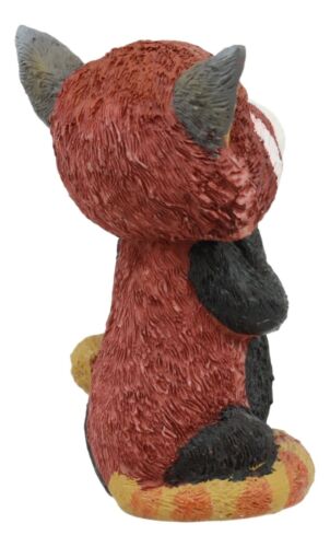 Sinister Pets TeeHee Grinning Red Panda Figurine 4"Tall Whimsical Comical Animal