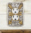Set Of 2 Navajo Golden Crossed Arrows Wall Double Receptacle Outlet Plates