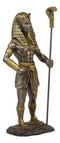 Egyptian Pharaoh King Tut With Cobra Sceptre & Royal Nemes Statue Gods of Egypt