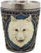 Pack Of 2 Full Moon Mythical Spirit Alpha Grey And White Wolf 2-Oz Shot Glasses